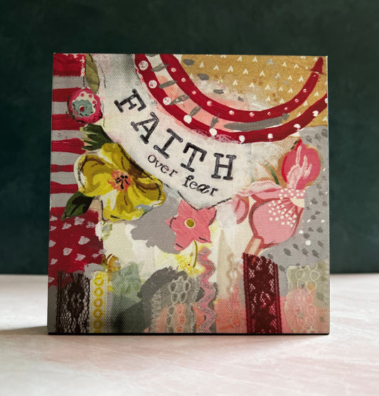 DEMDACO | Kelly Rae Roberts Collection: Faith Over Fear Wall Art