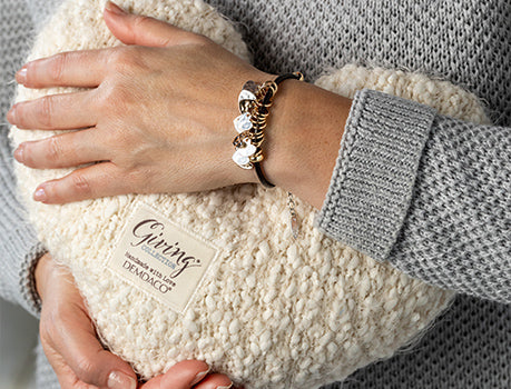 Demdaco Heart Weighted Pillow Giving Collection