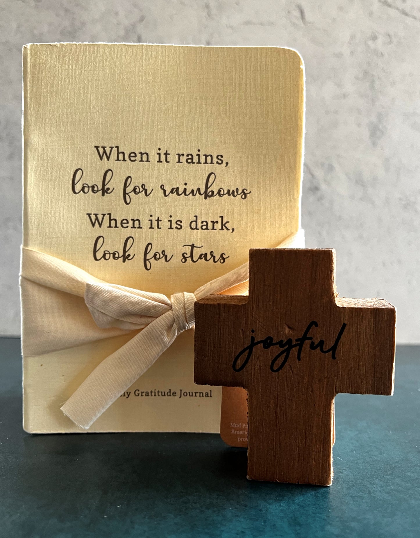 Mudpie | Joyful: Daily Blessing Journal and Cross Set (Joyful)