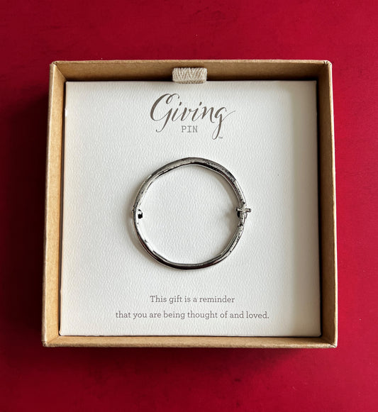 DEMDACO | Silver Circle Cross Giving Pin by Giving Collection