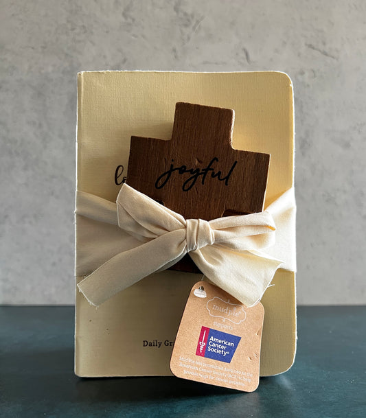 Mudpie | Joyful: Daily Blessing Journal and Cross Set (Joyful)