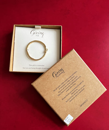 DEMDACO | Gold Circle Ribbon Giving Pin by Giving Collection