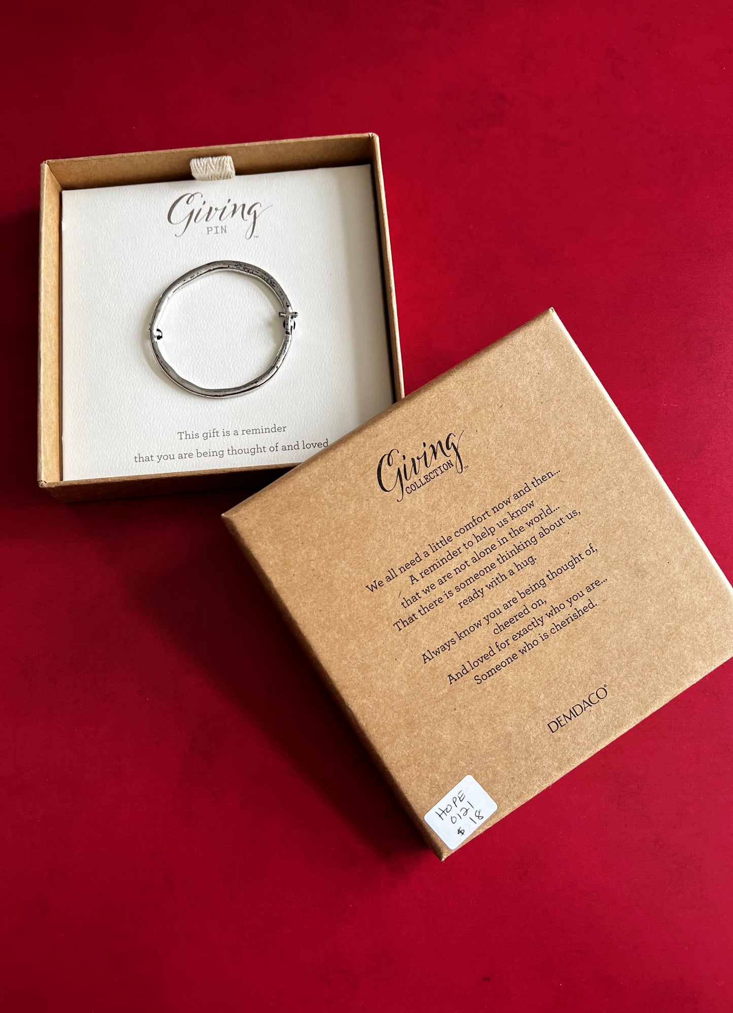 DEMDACO | Silver Circle Cross Giving Pin by Giving Collection